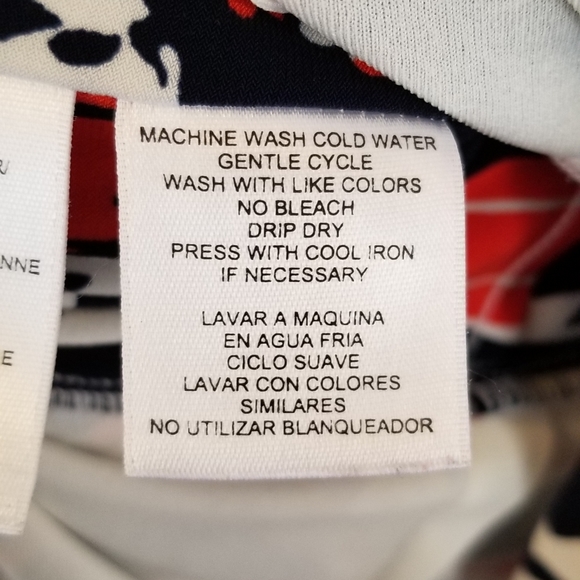 Navy & Orange Jones New York Dress EUC - Picture 4 of 15